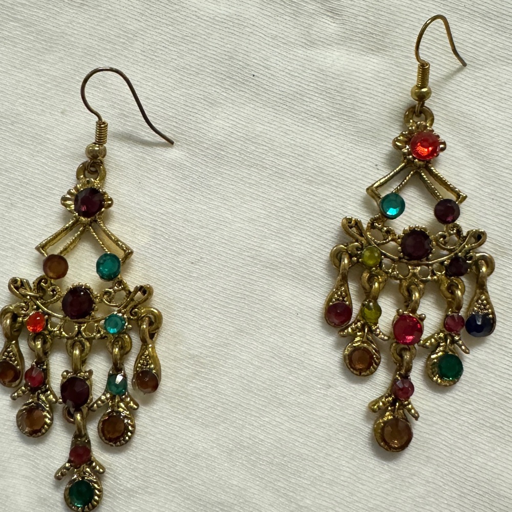 Colourful earrings